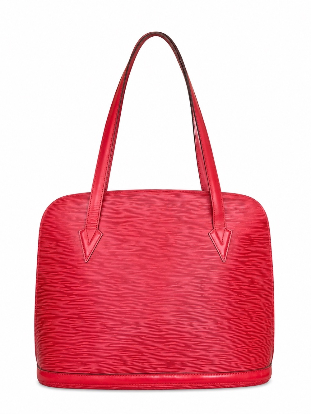Vintage Louis Vuitton Epi Lussac Shoulder Tote Castilian Red COA VI0975 32 y.o.